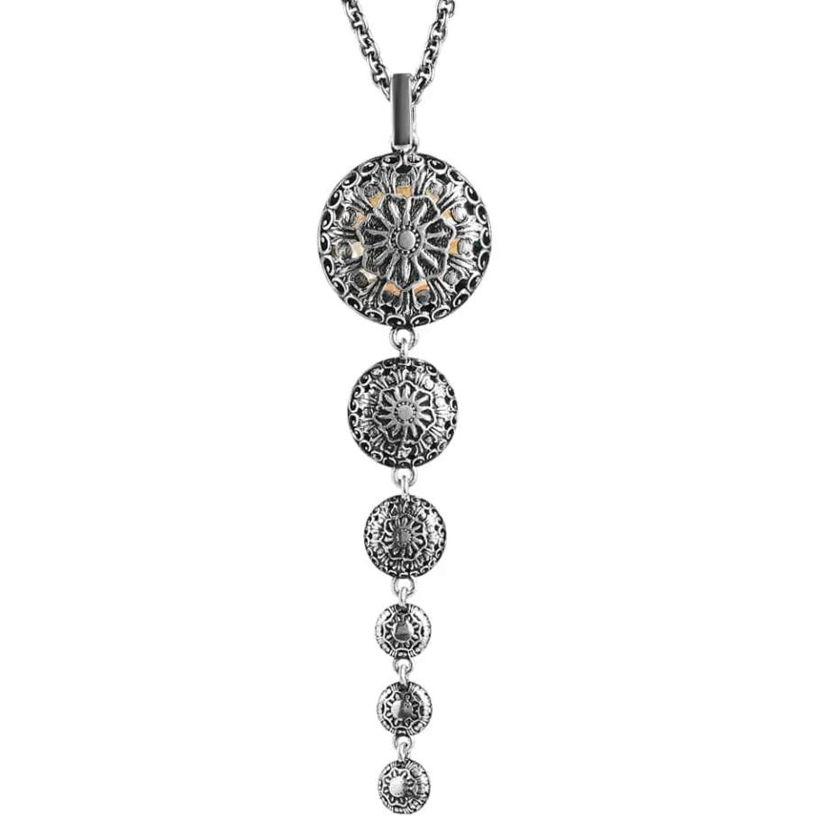 Ellius Jewelry Agnes Necklace With Graduated Stone Pendant Outlet