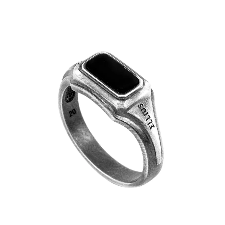 Ellius Jewelry Black Octagonal Ring Gem Store