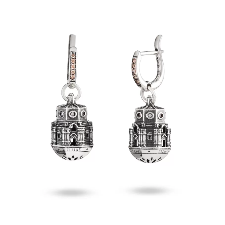Ellius Jewelry Dome Earrings Basilica Of Santa Lucia At The Sepulcher | Siracusa Sale