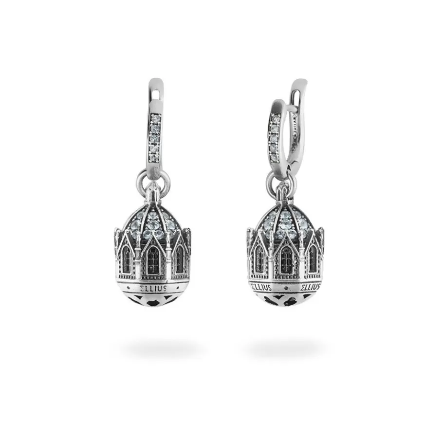 Ellius Jewelry Dome Earrings Maria St. Addolorata | Castelpetroso Clearance