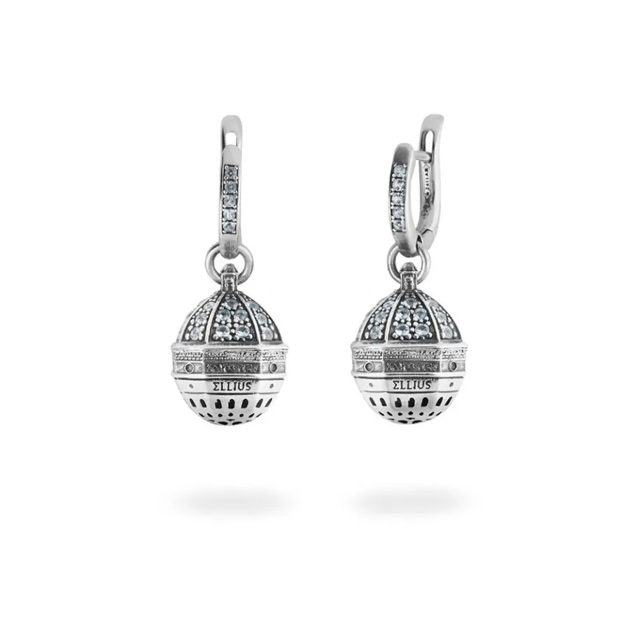 Ellius Jewelry Dome Earrings St. Rufino | Assisi Fashion