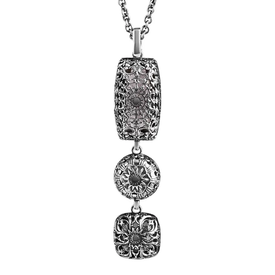 Ellius Jewelry Ecstasy Three-Stone Pendant Necklace Shop