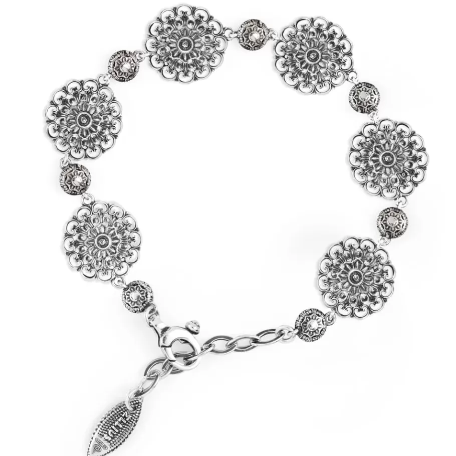 Ellius Jewelry Floral Bracelet With Stones Cheap