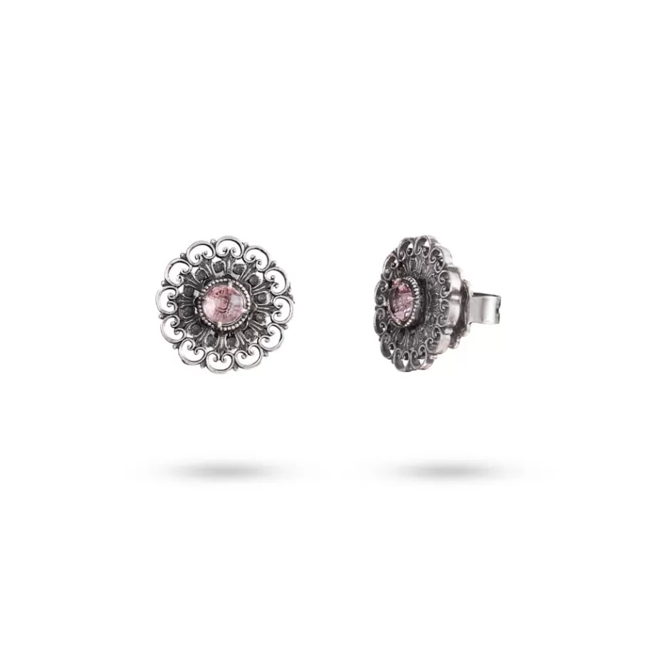 Ellius Jewelry Floral Earrings With Stone Hot