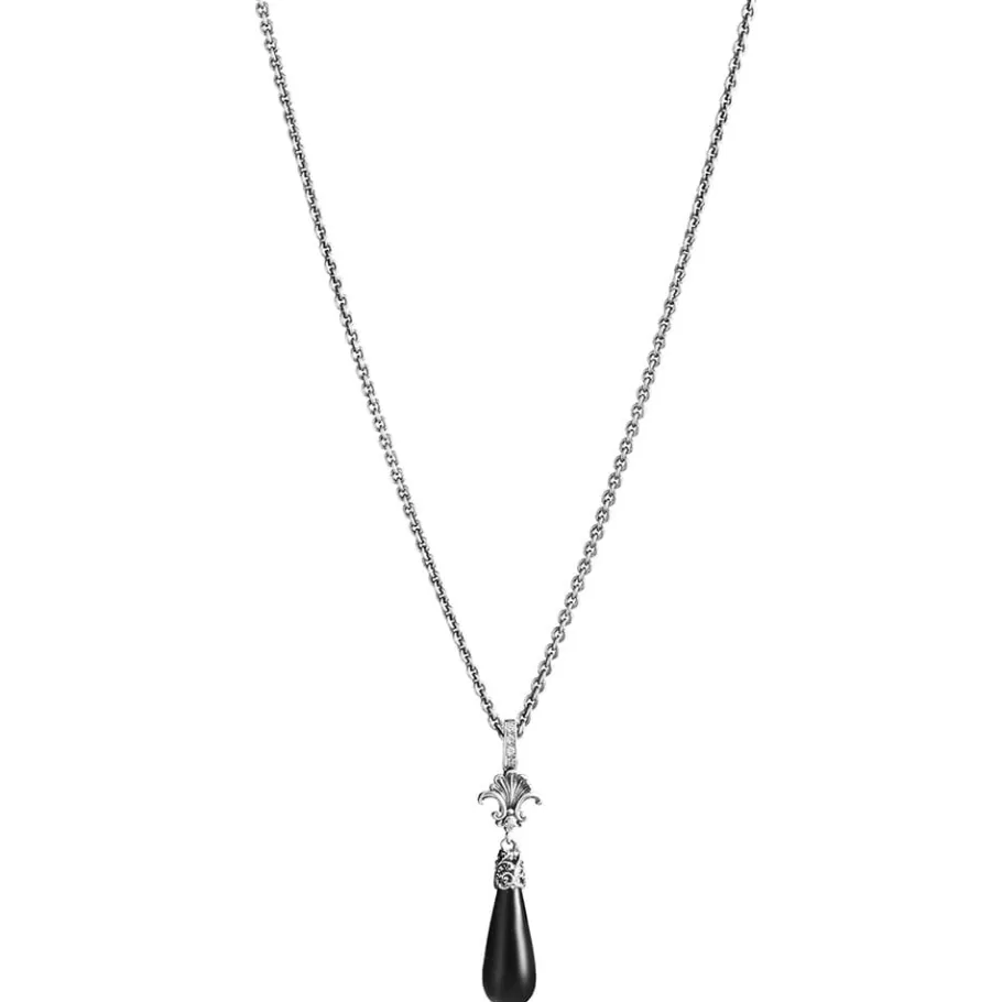 Ellius Jewelry Frieze Necklace With Drop-Shaped Stone Outlet