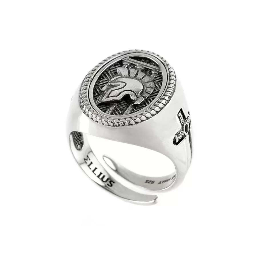 Ellius Jewelry Gladiator Oval Ring Clearance