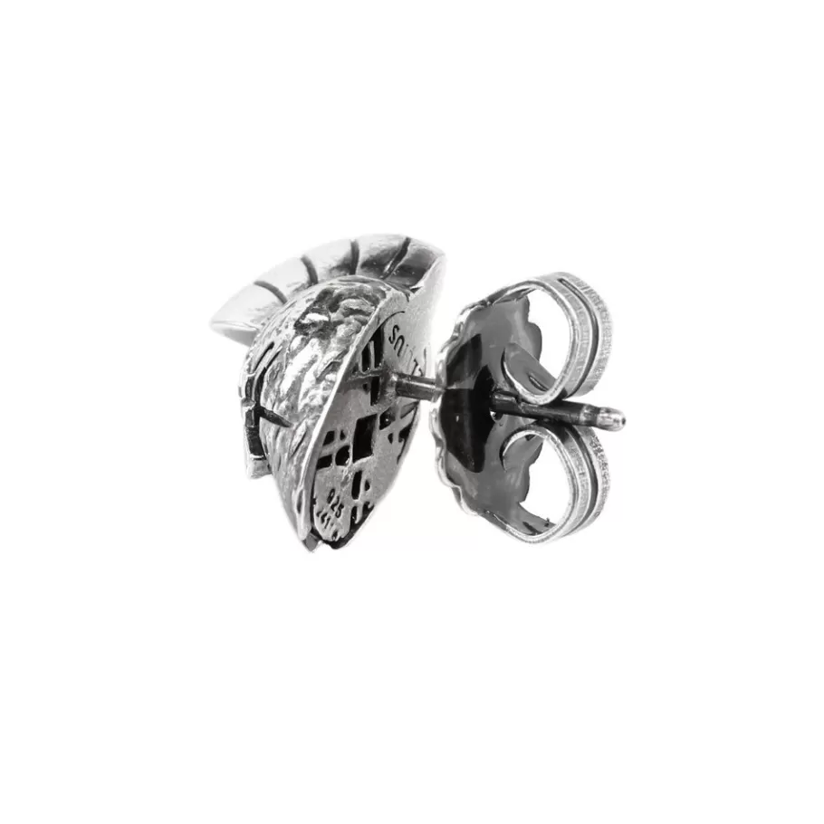 Ellius Jewelry Helmet Gladiator Butterfly Back Earring Cheap