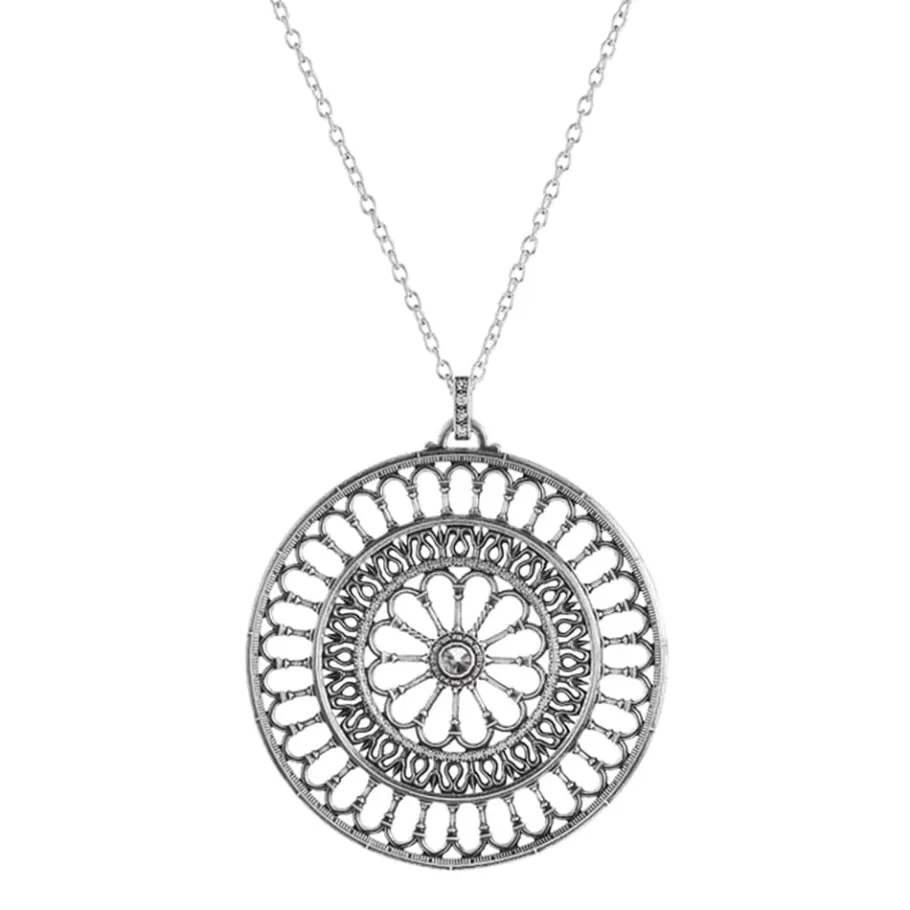 Ellius Jewelry Light Rose Window Necklace Big | Assisi Flash Sale