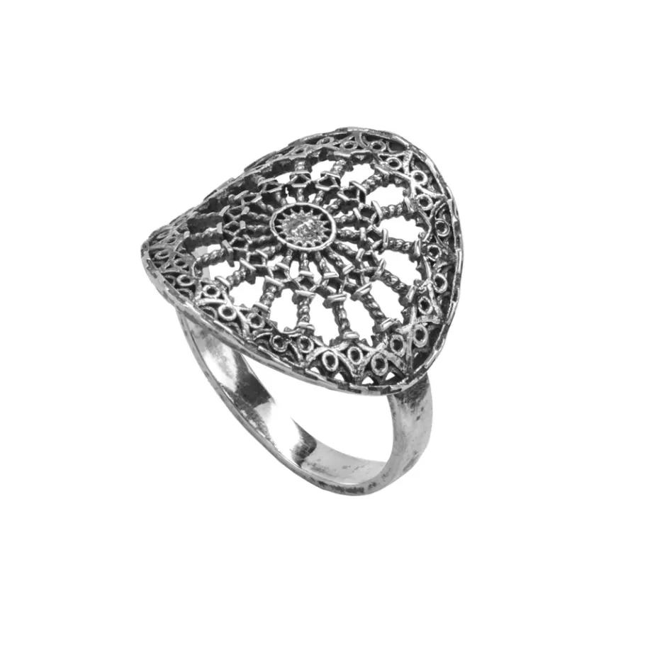 Ellius Jewelry Light Rose Window Ring Cathedral | Orvieto Store