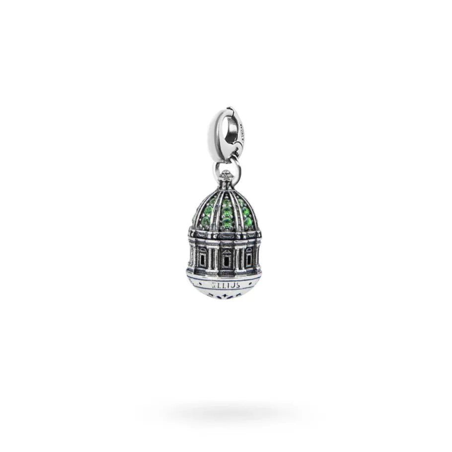 Ellius Jewelry Madonna Del Santo Rosario Dome Charm | Pompei Fashion