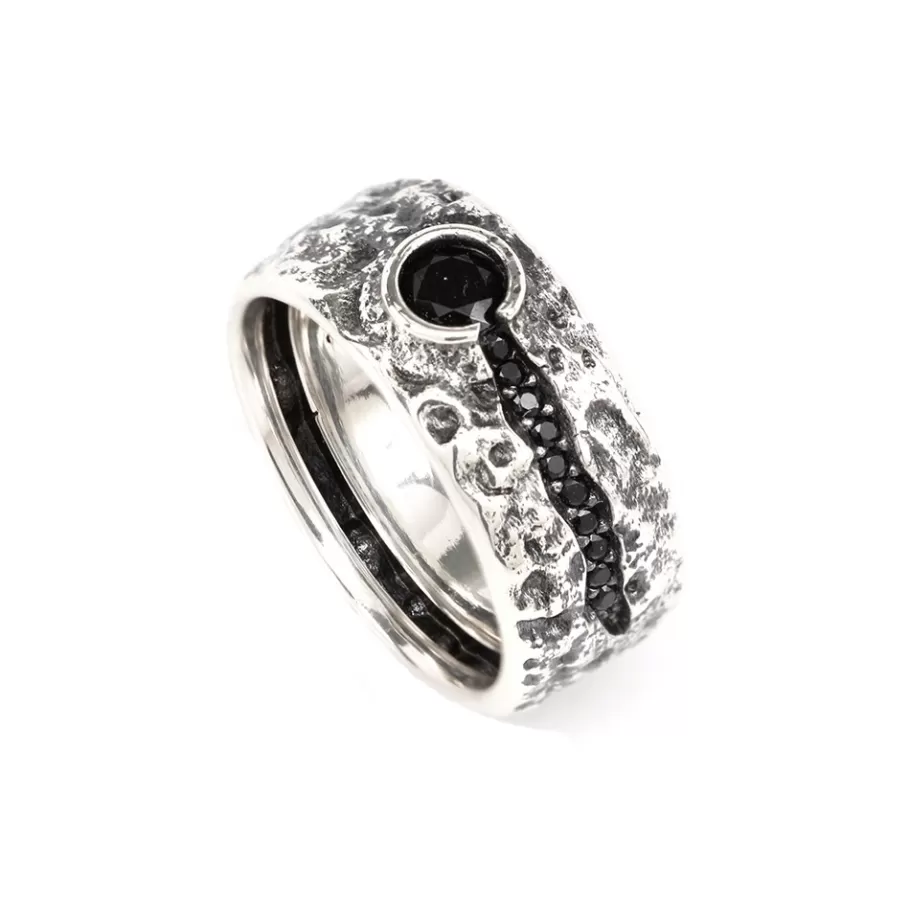 Ellius Jewelry Man'S Volcano Ring Outlet