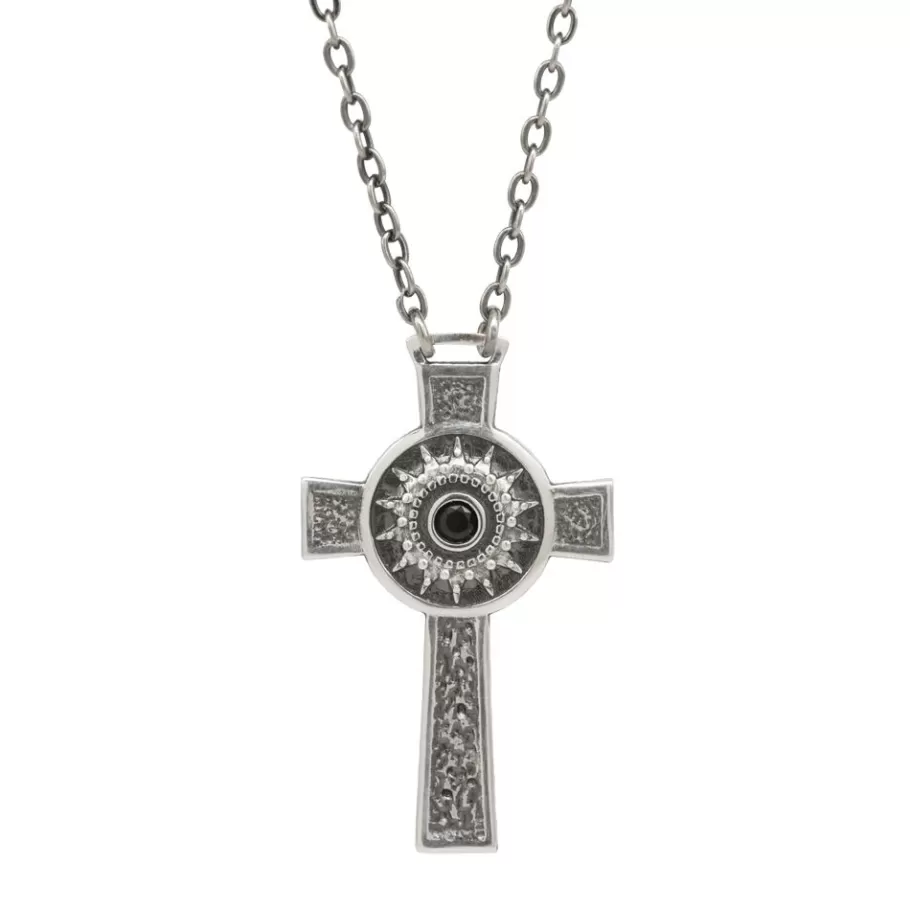 Ellius Jewelry Men'S Nativity Cross Necklace Flash Sale