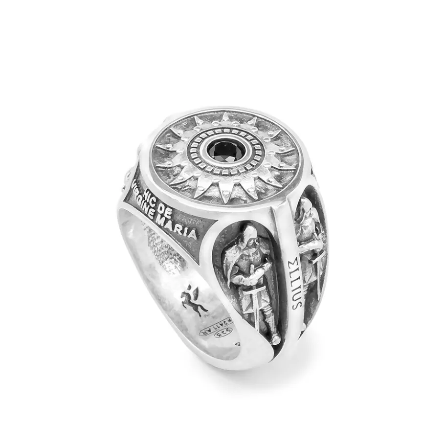 Ellius Jewelry Men'S Nativity Ring With Templar Guardians Sale