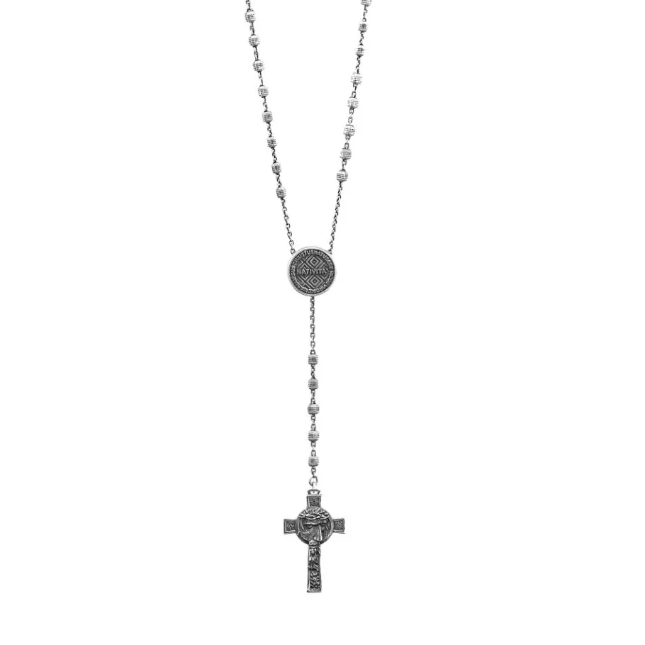 Ellius Jewelry Men'S Nativity Rosary Necklace Clearance