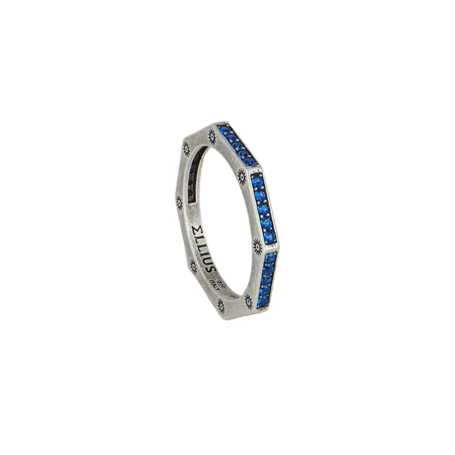 Ellius Jewelry Men'S Octogan Stone Ring | Solaris New