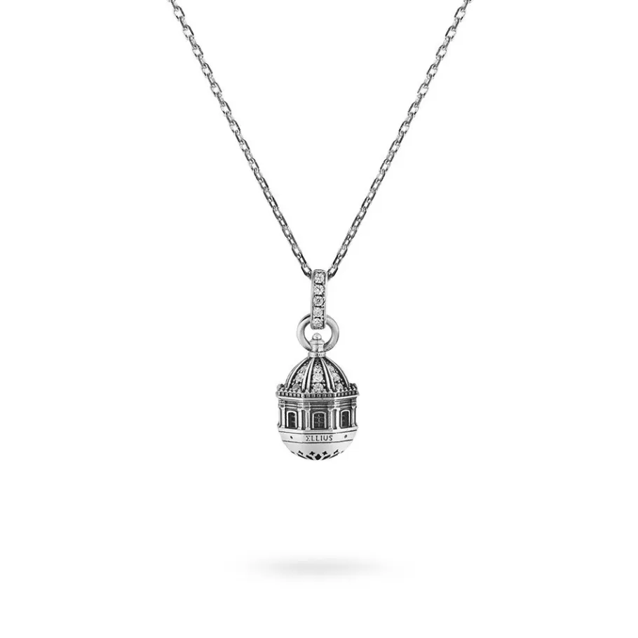 Ellius Jewelry Minimal Dome Necklace Badia Sant'Agata | Catania Clearance