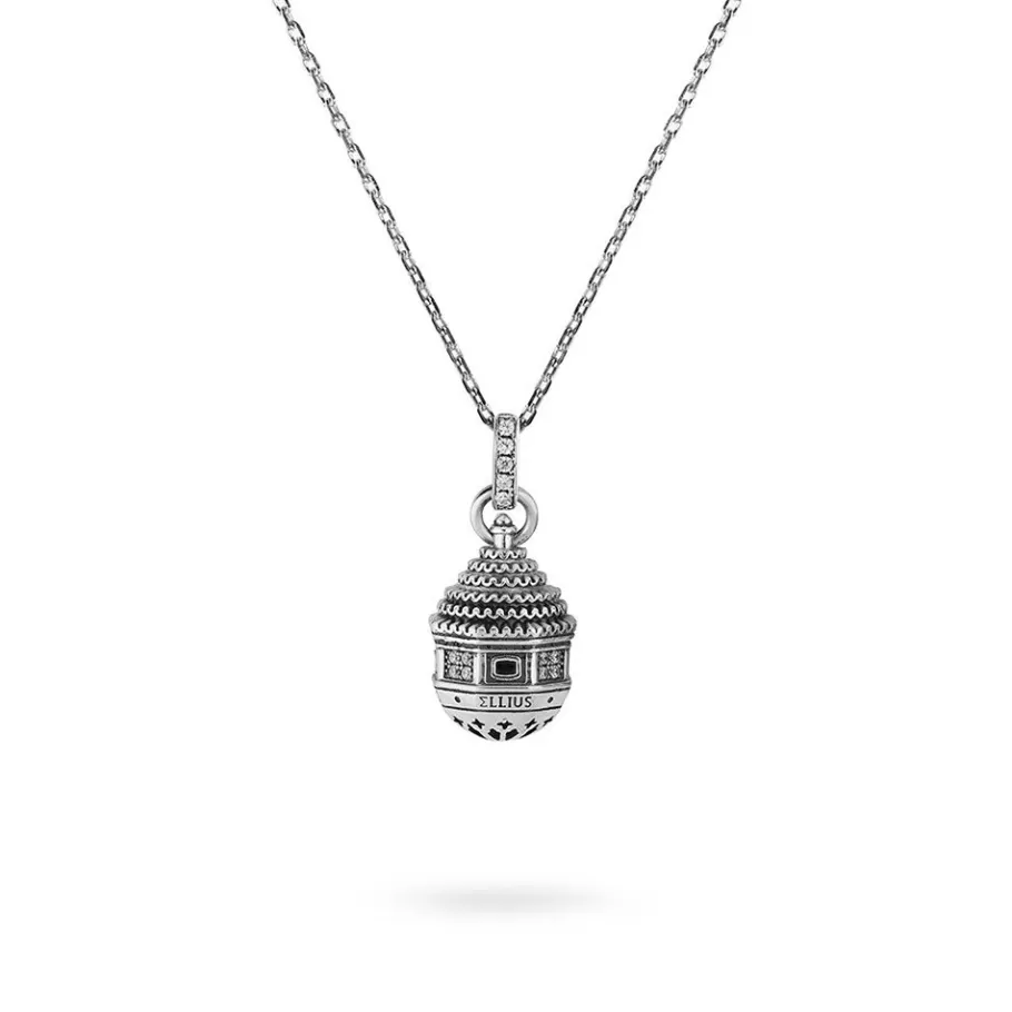 Ellius Jewelry Minimal Dome Necklace Sacred Heart | Gerace Best Sale