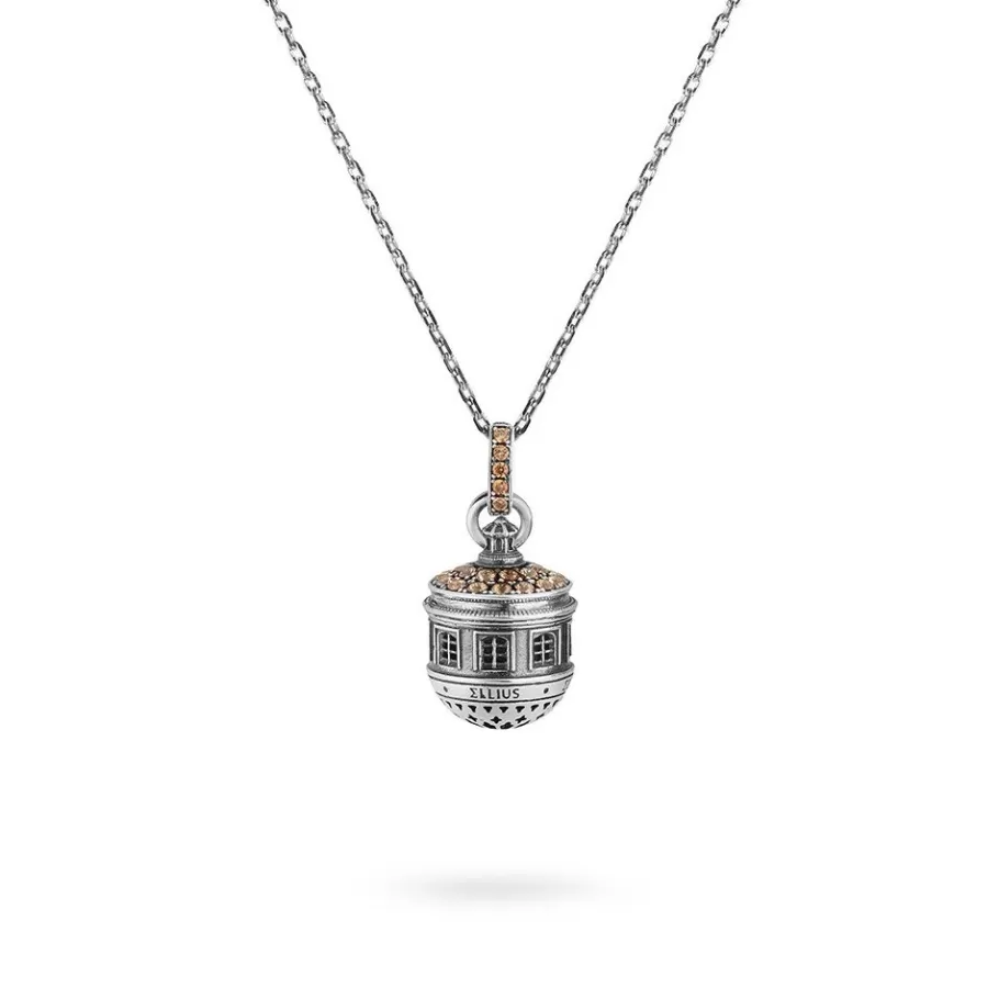 Ellius Jewelry Minimal Dome Necklace Santa Maria Del Suffragio | L'Aquila Flash Sale