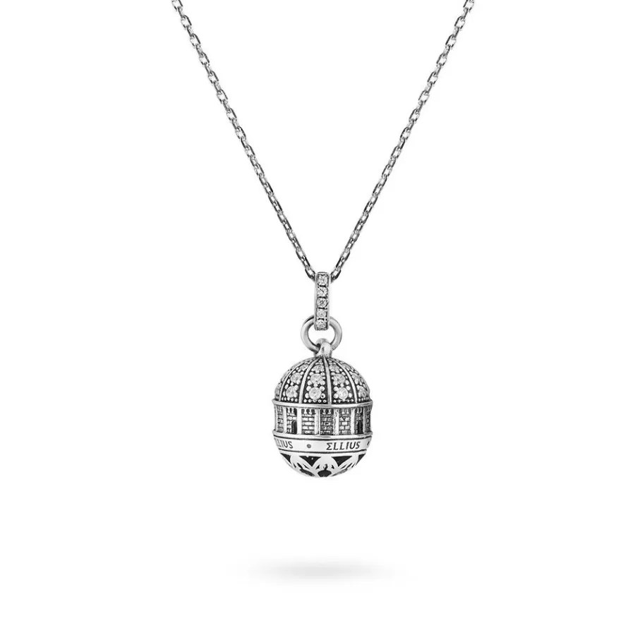 Ellius Jewelry Minimal Dome Necklace Sant'Antonio | Padova Discount