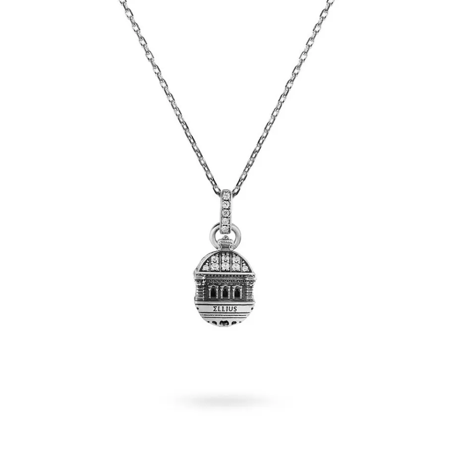 Ellius Jewelry Minimal Dome Necklace Tempio Maggiore | Rome Store