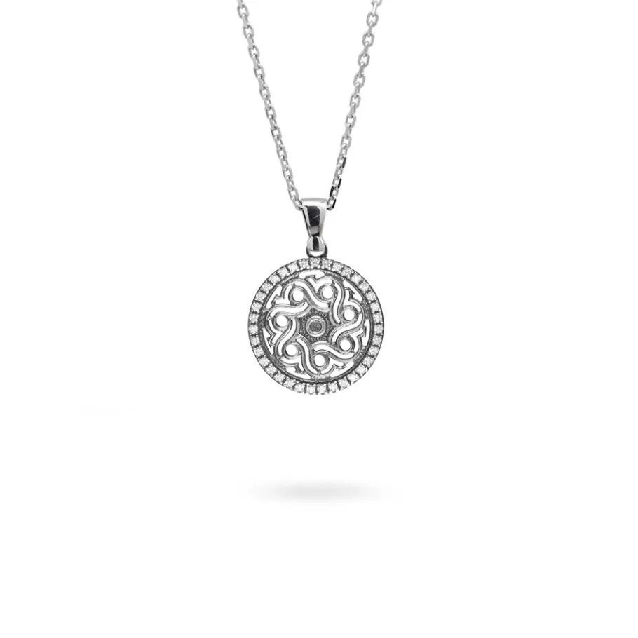 Ellius Jewelry Minimal Rose Window Necklace Great Mosque | Mecca Cheap