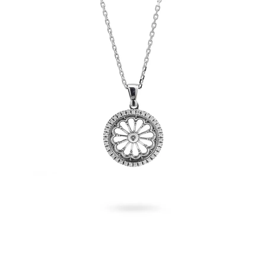 Ellius Jewelry Minimal Rose Window Necklace Maria Ss Assunta | Reggio Calabria Online