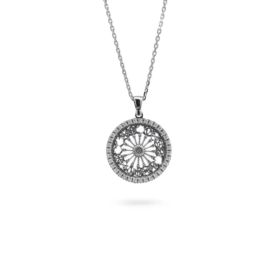 Ellius Jewelry Minimal Rose Window Necklace S. M. Annunziata | Otranto Cheap