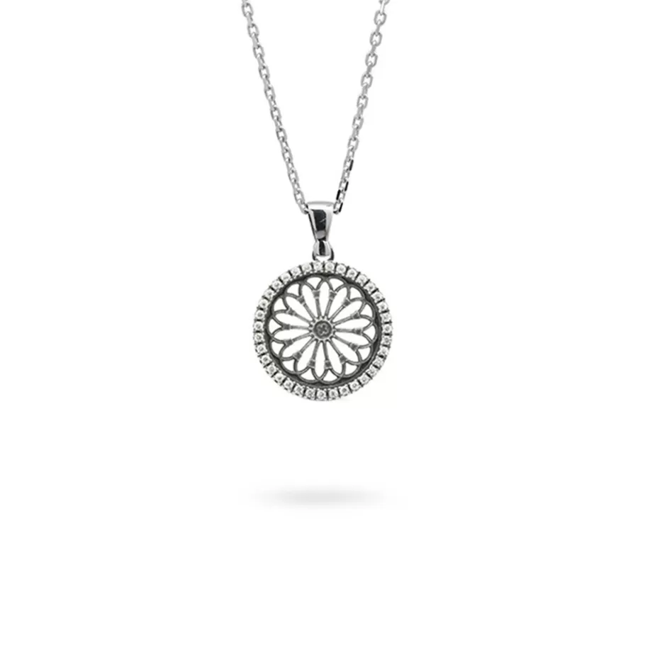 Ellius Jewelry Minimal Rose Window Necklace S. Mauro | Sorgono Sale