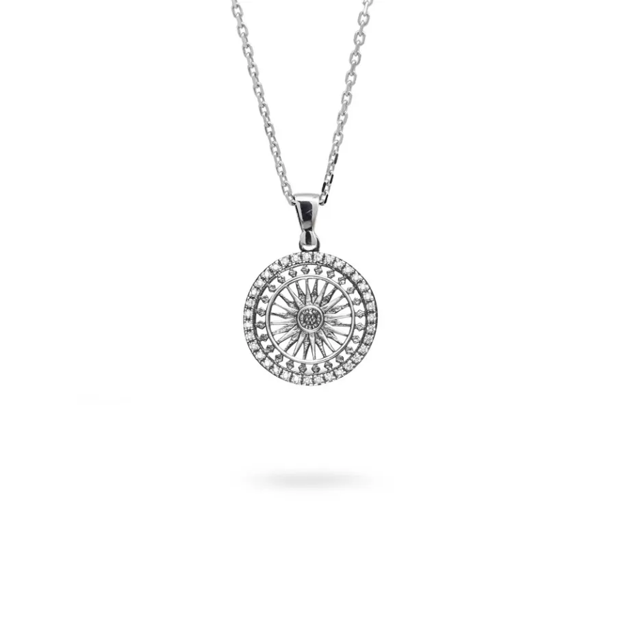 Ellius Jewelry Minimal Rose Window Necklace Saint Paul | London New