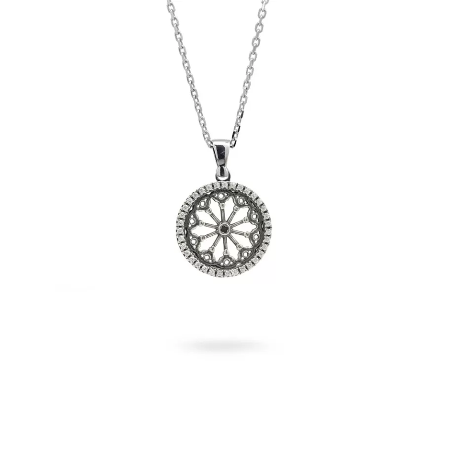 Ellius Jewelry Minimal Rose Window Necklace Saints Peter And Donato | Arezzo Cheap