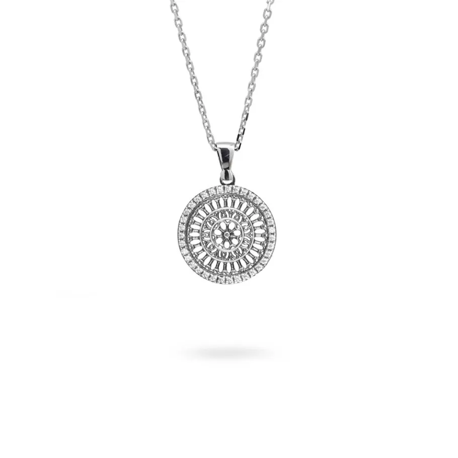 Ellius Jewelry Minimal Rose Window Necklace San Rufino | Assisi Flash Sale