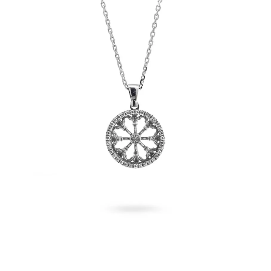 Ellius Jewelry Minimal Rose Window Necklace Sant ‘Antonio | Padova Best