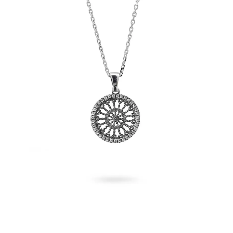 Ellius Jewelry Minimal Rose Window Necklace Santa Maria Assunta | Como Best