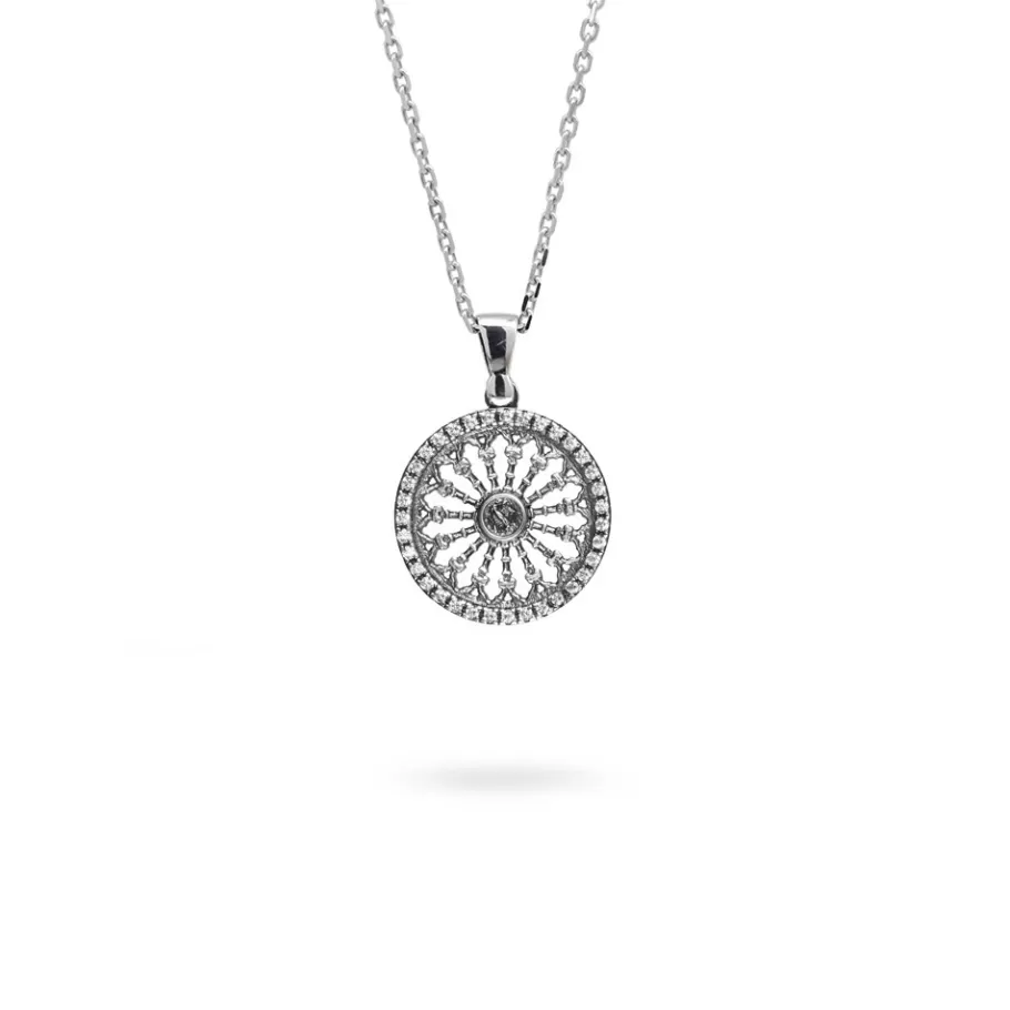 Ellius Jewelry Minimal Rose Window Necklace Santa Maria Assunta | Siena Best Sale