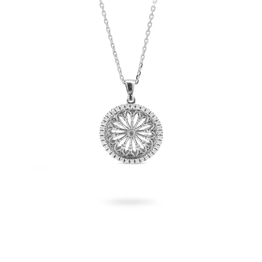 Ellius Jewelry Minimal Rose Window Necklace St. John The Baptist | Monza Online