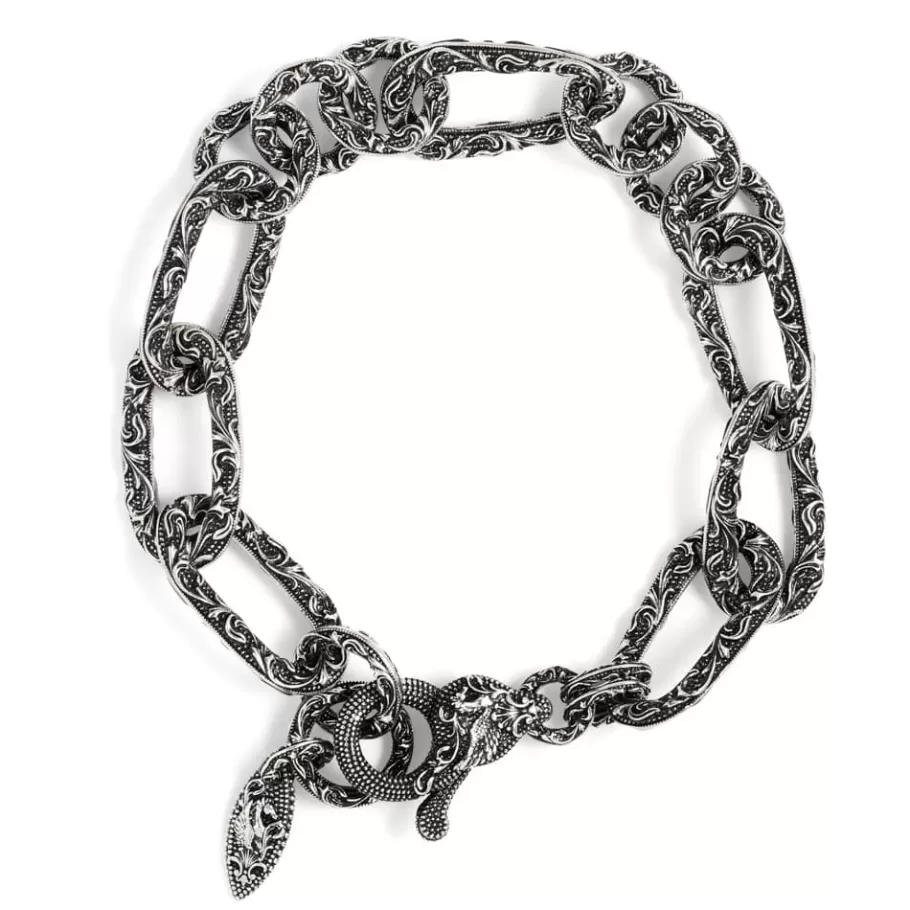 Ellius Jewelry Mixed-Link Volute Bracelet Hot