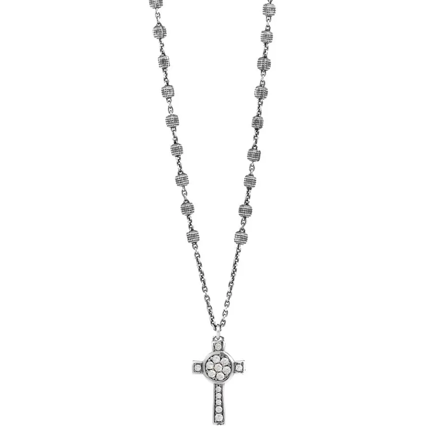 Ellius Jewelry Nativity Cross Rosary Necklace With Stones Best