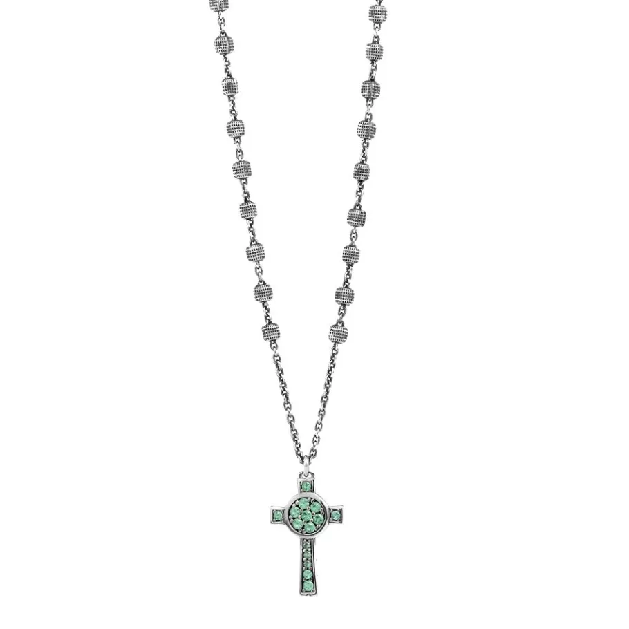 Ellius Jewelry Nativity Cross Rosary Necklace With Stones Best