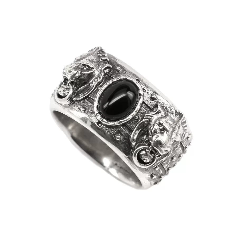 Ellius Jewelry Ring Porta Romana Two Lion Hot