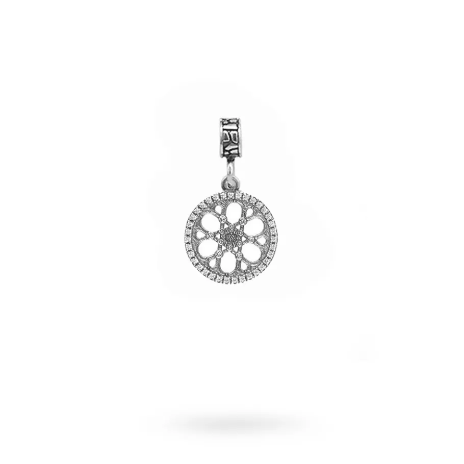 Ellius Jewelry Rose Window Charm Synagogue | Trieste Sale