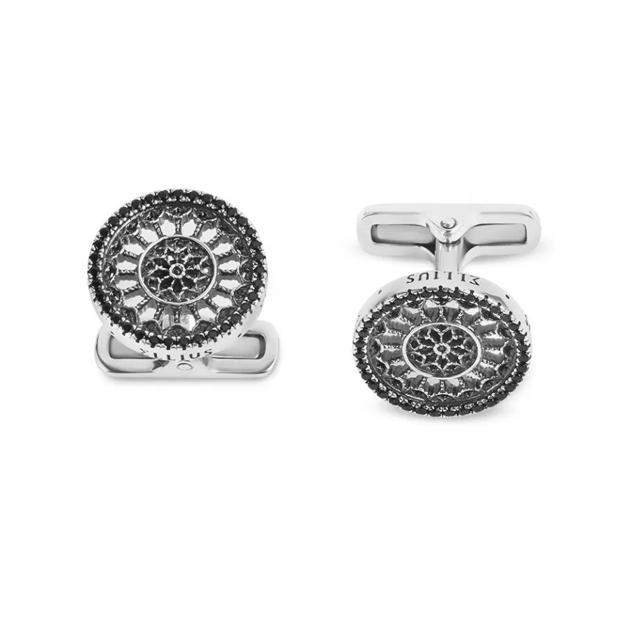 Ellius Jewelry Rose Window Cufflinks Basilica Of Collemaggio | L'Aquila Online