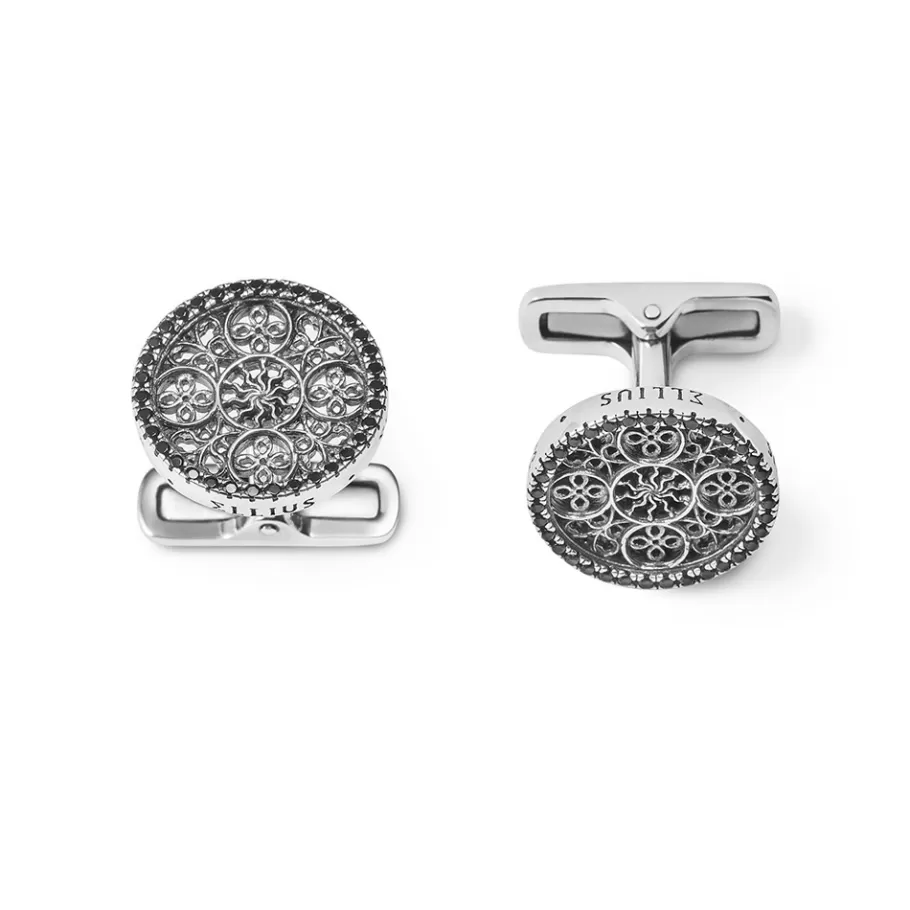 Ellius Jewelry Rose Window Cufflinks Nativita Vergine | Milano Clearance