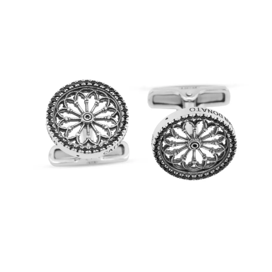 Ellius Jewelry Rose Window Cufflinks S. Donato | Pinerolo Store