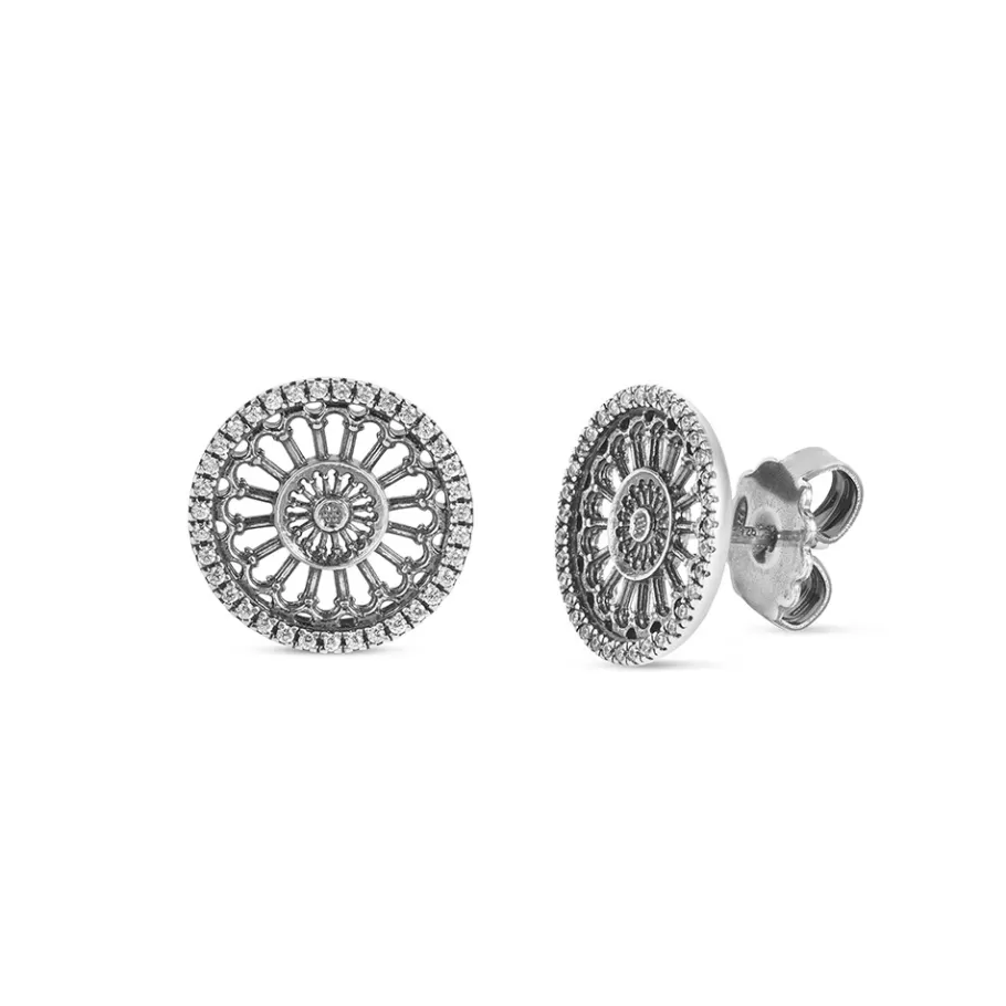 Ellius Jewelry Rose Window Earrings Madonna Della Bruna | Matera New