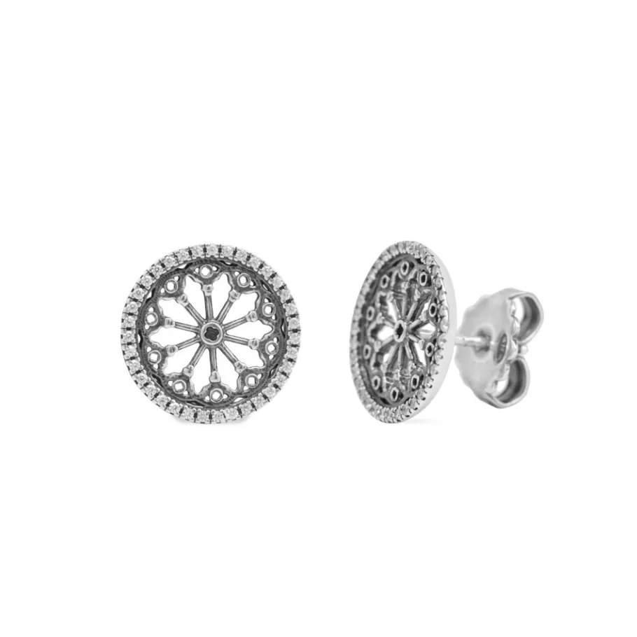 Ellius Jewelry Rose Window Earrings Saints Peter And Donato | Arezzo Best