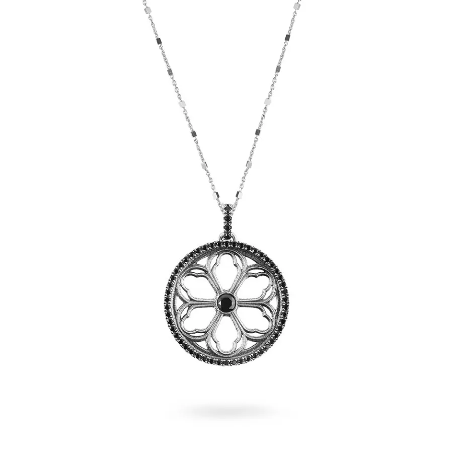 Ellius Jewelry Rose Window Necklace Sorrow Of Castelpetroso Fashion