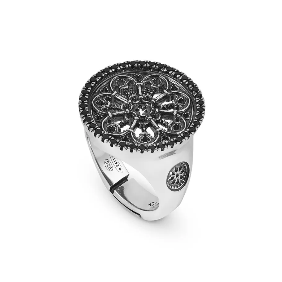 Ellius Jewelry Rose Window Ring Cathedral | Florence Clearance