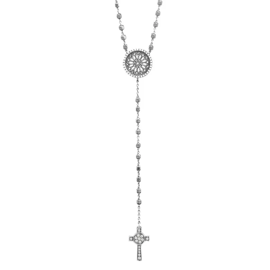 Ellius Jewelry Rose Window Rosary Necklace | Florence Online