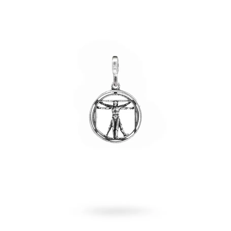 Ellius Jewelry Vitruvian Man Charm Cheap