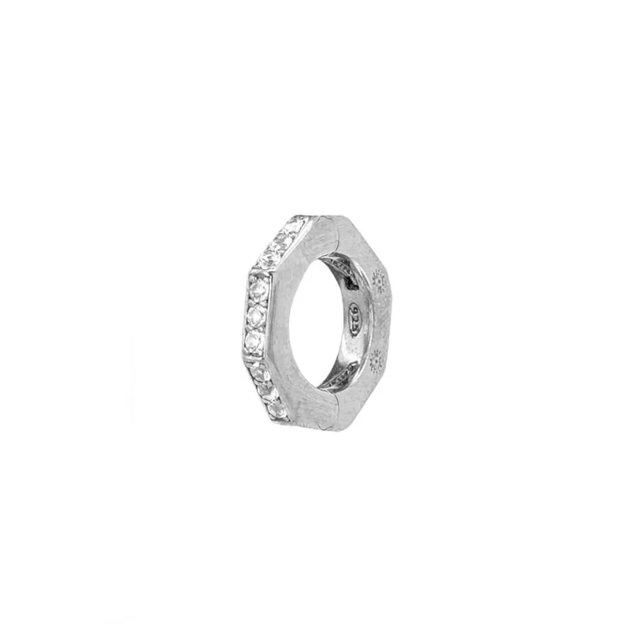 Ellius Jewelry Women'S Single Octagonal Earring | Solaris Fashion